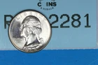1944 BU 25C WASHINGTON SILVER QUARTER EARLY US TYPE COIN RAW-2281