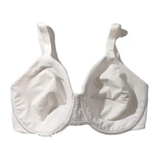Vanity Fair Bra Womens 38DDD White Underwired Minimizer Beauty Back 76080