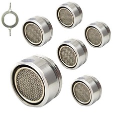 Bathroom Sink Aerator,2.2 GPM Faucet Aerator, Made of Solid Brass and Stainle...