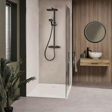 Image of Triton Velino Mixer Shower with Cool Touch Bar Diverter - Black GMVELDV3