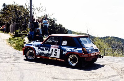 Bruno Saby Chris Williams Renault 5 Turbo Tour de Corse May 05 1983 Old Photo 3