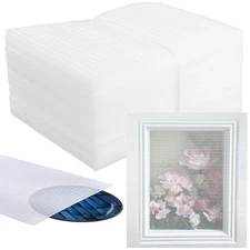 50 PCS Cushion Foam Pouches 10x12 Inch Double Walled Packing Wrap Protection