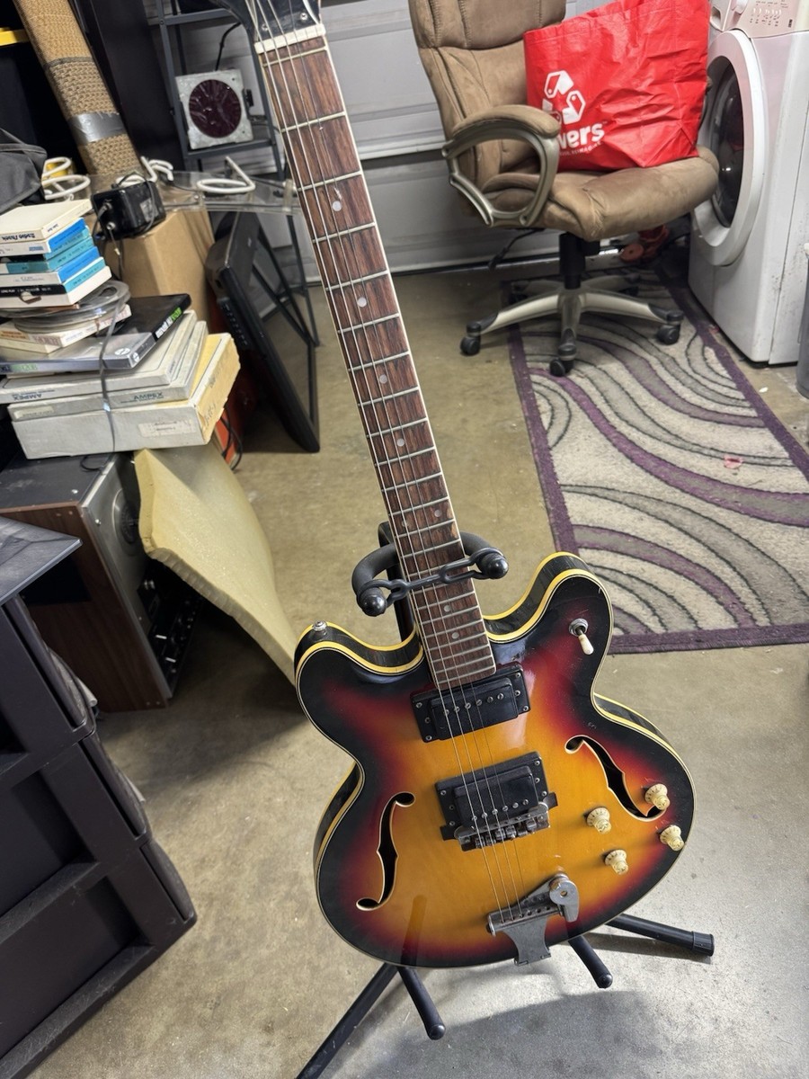 Vintage 1960s Teisco Model E-110 Tulip Sunburst Electric Guitar | eBay