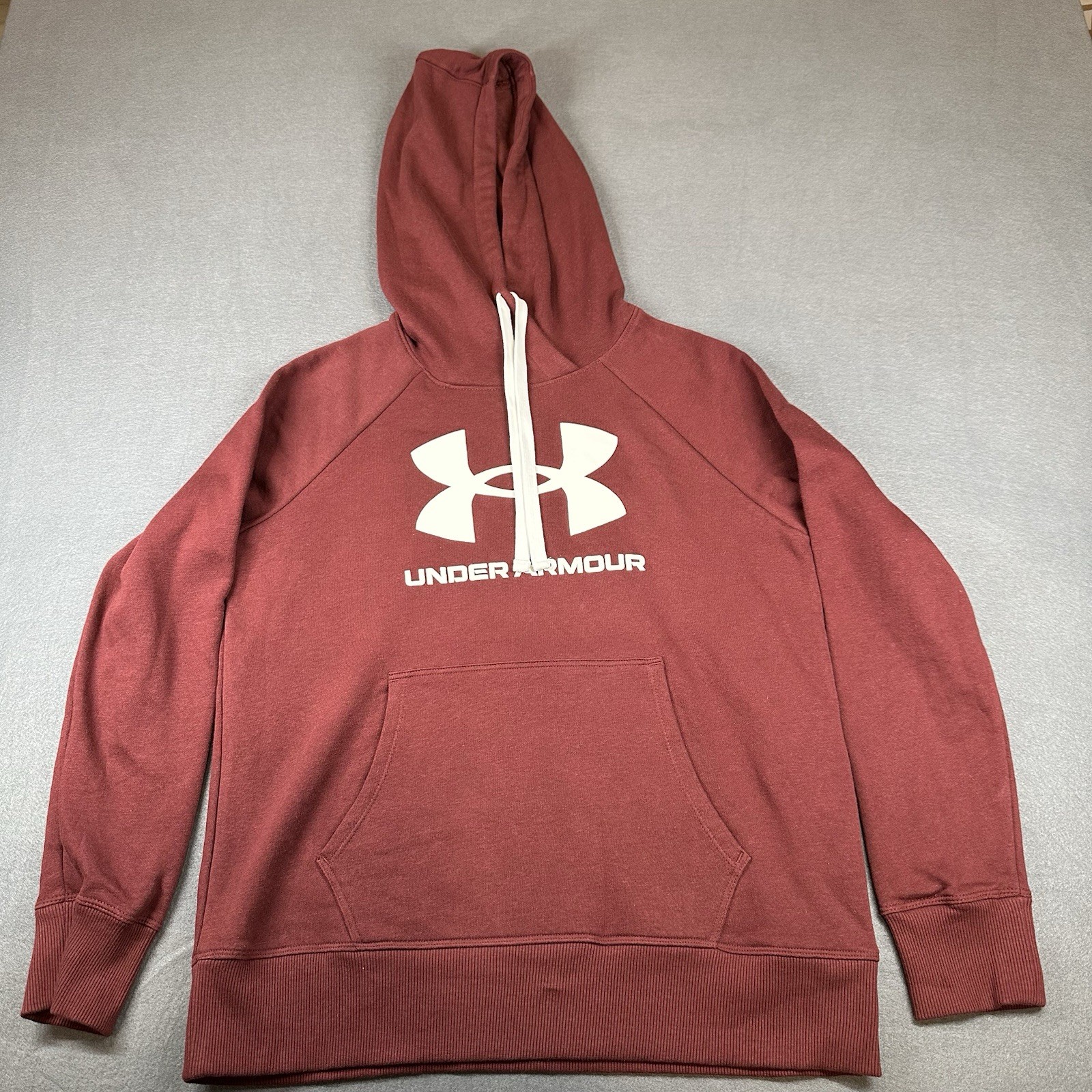 NEW Women's Under Armour Rival Fleece Hoodie Burgundy Size S Small
