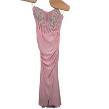 Windsor Shayla Strapless Corset Lace Formal Dress NWOT pink Women's sz M
