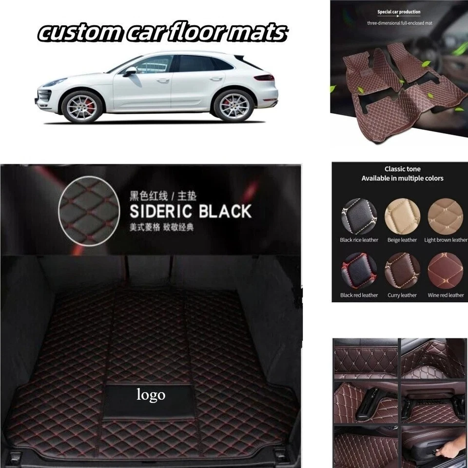 For Maserati Ghibli Car Floor Mats Waterproof Carpets Front & Rear Liners Custom — 第 4/4 张图片
