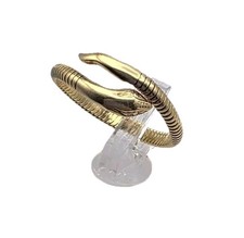 Antique 18k Yellow Gold Exotic Serpent Snake Ring Adjustable Split Shank  2.5g