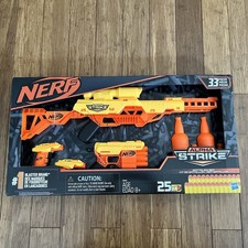 NERF 33pc Alpha Strike Battalion Gun Set 4pk Blasters w/ Targets