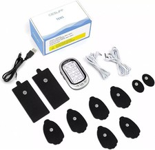 CESLIFF Dual Channel TENS EMS Unit Large Screen 24 Modes 36 Levels FM-B2409