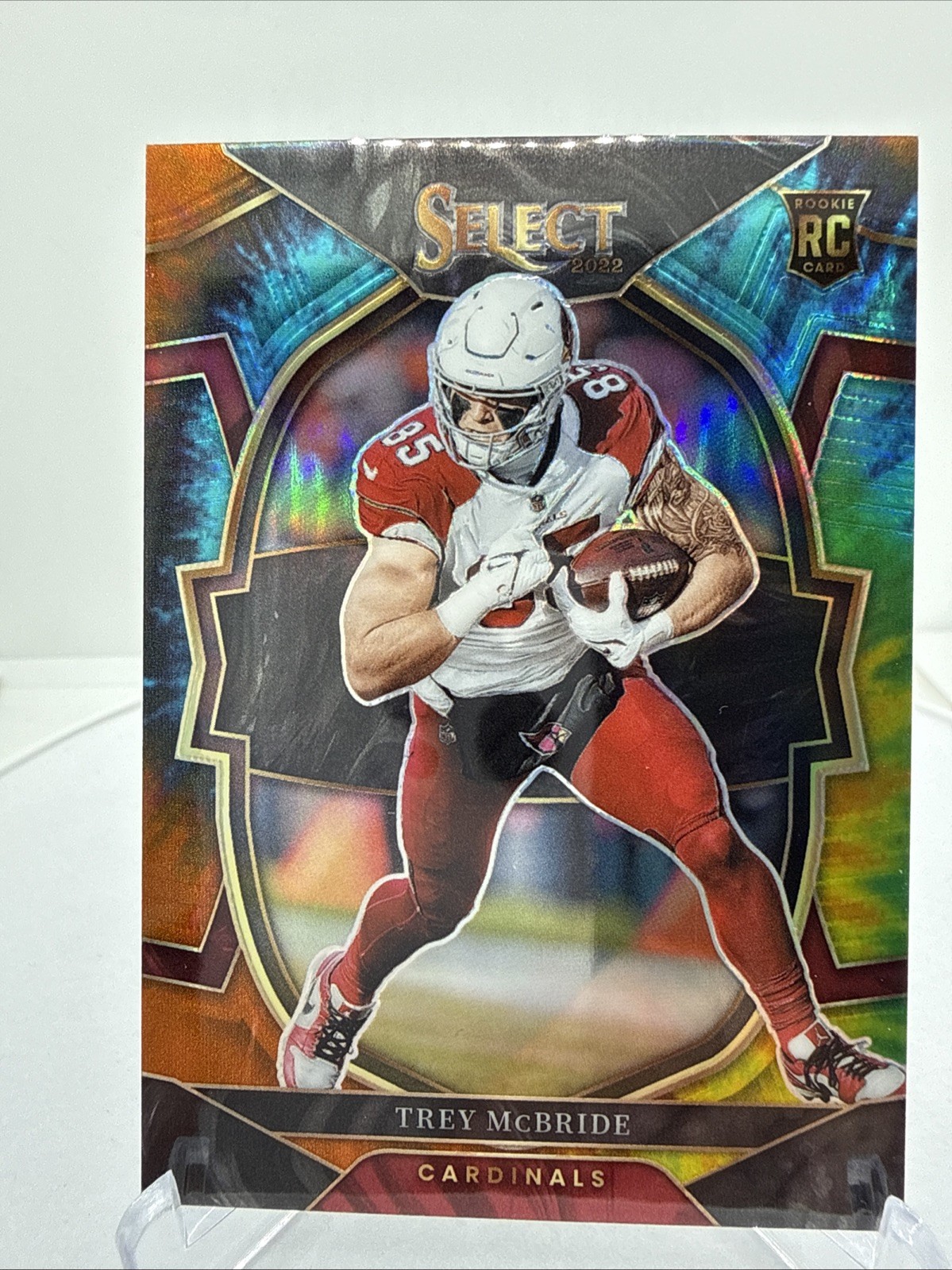 2022 Panini Select Concourse Trey McBride Rookie Tie Dye Prizm /25 RC Cardinals