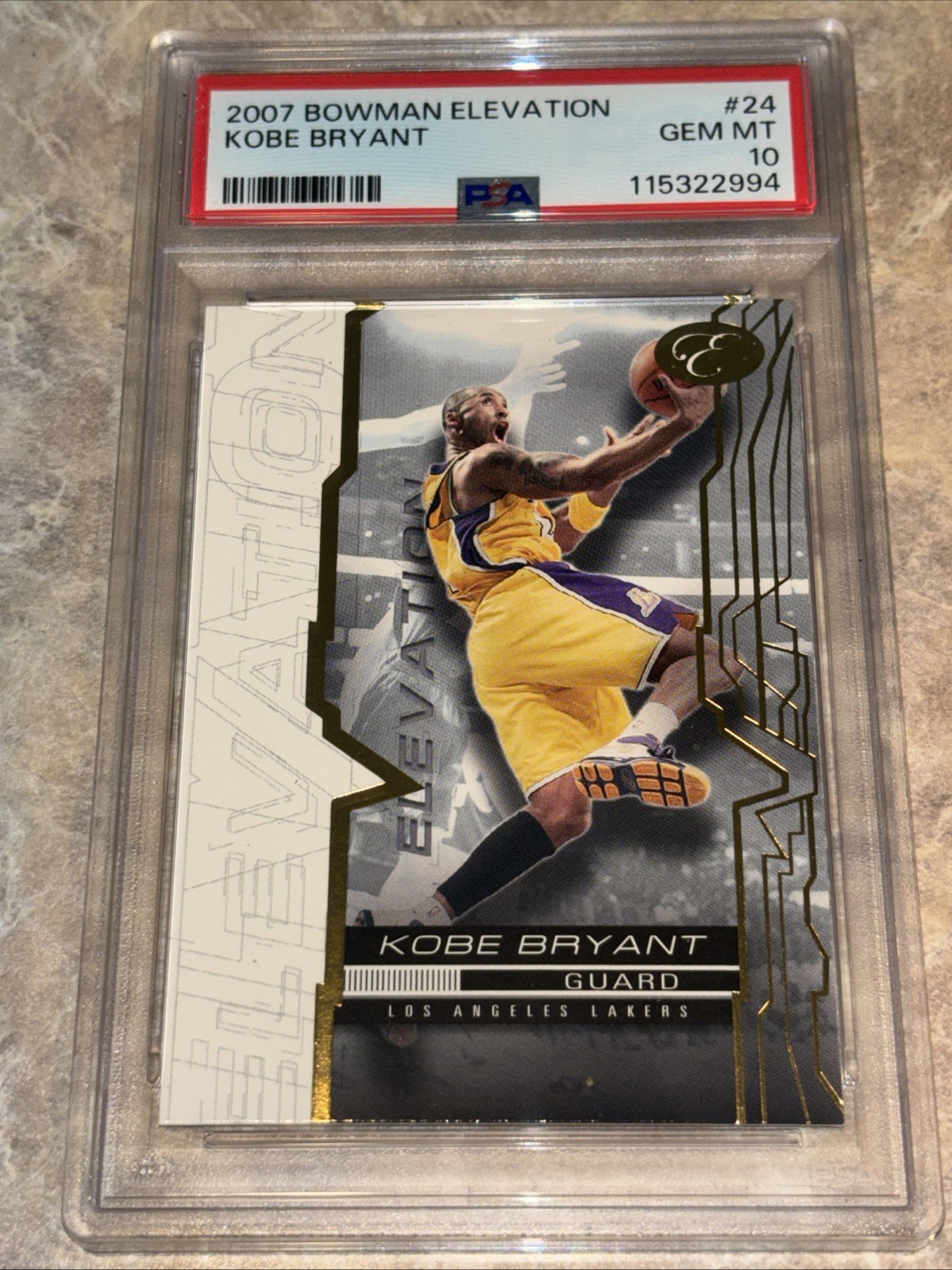 2007 Kobe Bryant Bowman Elevation #24 Psa 10