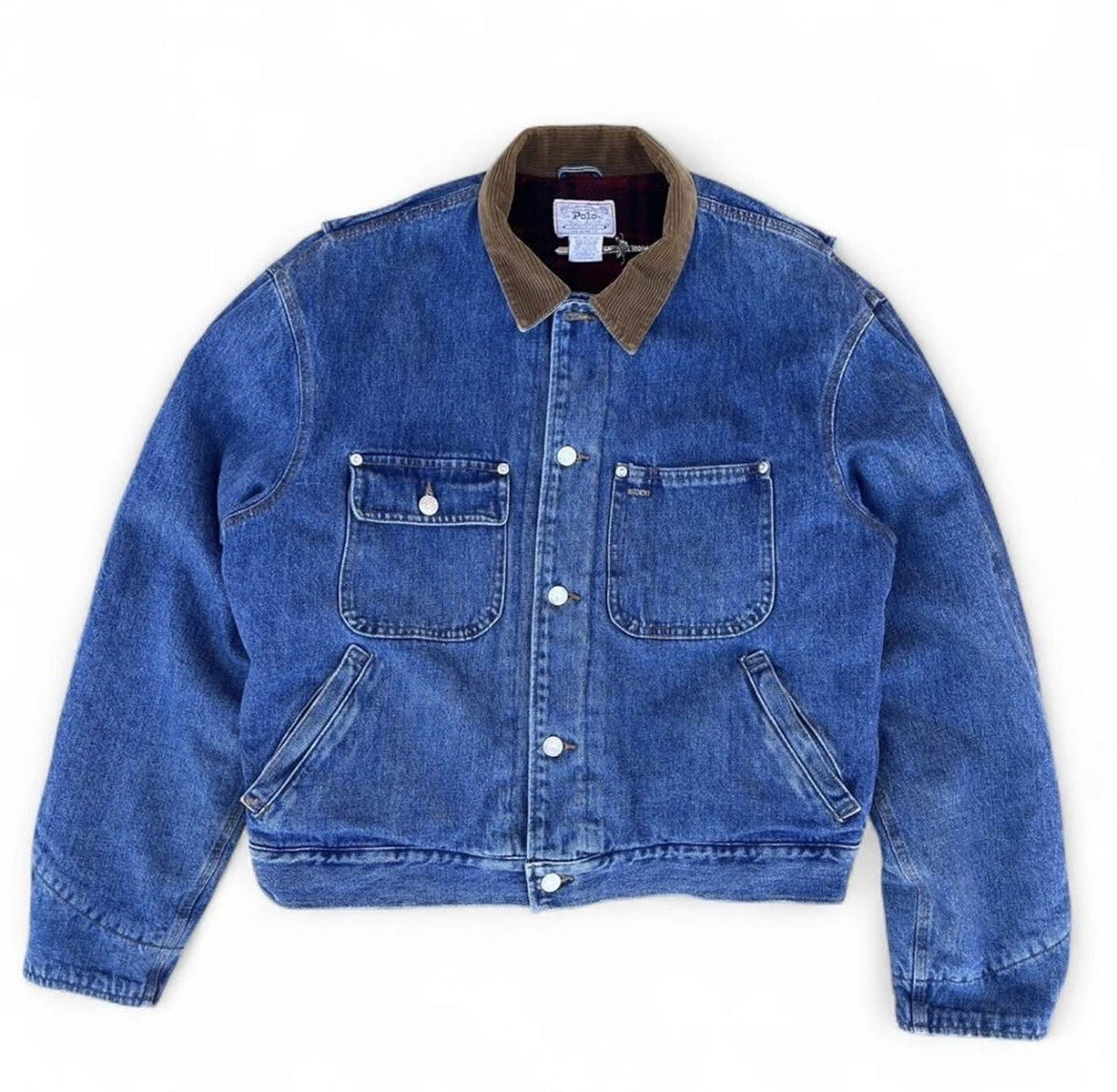 vintage polo ralph lauren denim jacket products for sale | eBay