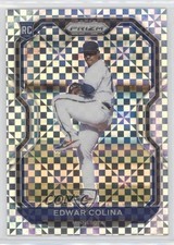 2021 Panini Prizm Power Plaid Prizm 35/75 Edwar Colina #51 jc3