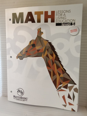 Math Lessons For a Living Education: Level 5 [Master Books] VG FREE SHIPPING