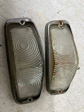 TRIUMPH HERALD VITESSE ANGLED GLASS SIDE LIGHT AND INDICATOR LENS PAIR