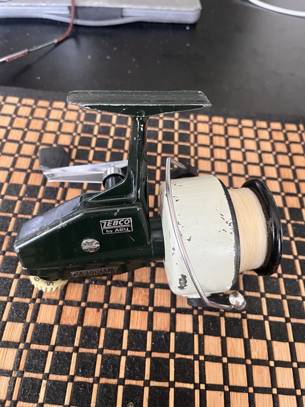 Vintage 1967 Zebco Cardinal 7 Saltwater Spinning Reel Working #050705