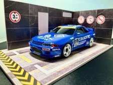 1/24 Diorama Car Model Parking Garage Background for Collection  Black Marble