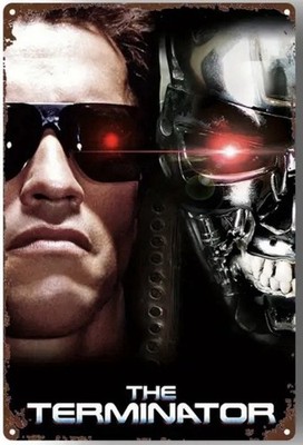2d flat 1pc metal sign terminator vintage metal poster