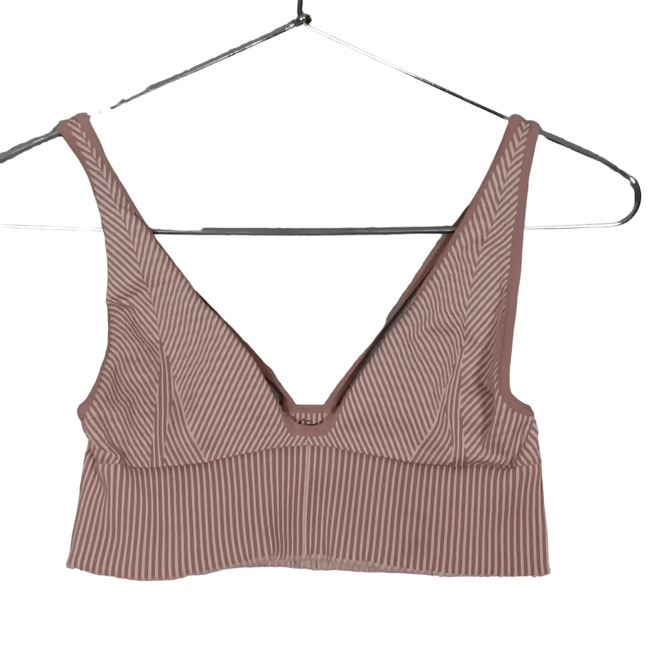 Bralette Acanalado Out From Under Urban Outfitters Talla M/L Color Rosa Ceniza Foto 4 de 4