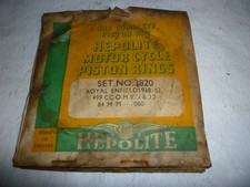 ROYAL ENFIELD 500 OHV, J J2, PISTON RING SET, 84.00 mm / 3.307"  +060" OVER SIZE