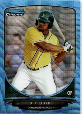 2013 Bowman Chrome #BCP203 B.J. Boyd Prospects Blue Wave Refractors