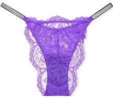 Victoria's Secret Shine String Bikini Panty Dream Angels Violetta Purple M
