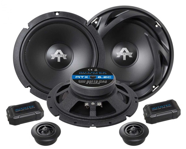 Autotek ATX6.2C 16,5 Cm Komponenten-Lautsprecher 200 Watt Rms: 100 Watt-image