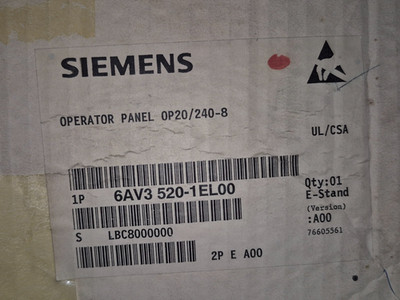 Siemens Operator Panel OP20/240-8 6AV3 520-1EL00 6AV3520-1EL00
