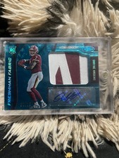 2019 Panini Certified Freshman Fabric Mirror Teal Etch Dwayne Haskins 3/15