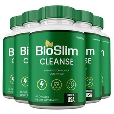 BioSlim Capsules, Advanced Formula, Bio Slim Cleanse Supplement 5 pack 