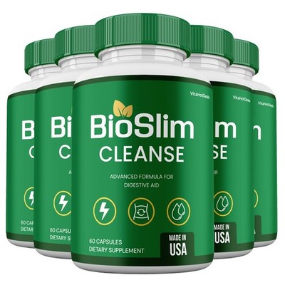 BioSlim Capsules, Advanced Formula, Bio Slim Cleanse Supplement (5 pack)