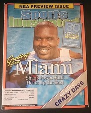 Sports Illustrated October 25 2004 Shaquille O'Neal Miami Heat NBA Preview b25