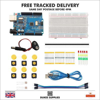 UNO R3 Starter Electronics Development Kit - kompatibel mit Arduino IDE - UK