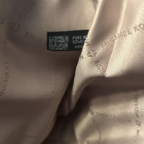 RARE Michael Kors Signature Jet Set Large Sage Green Trim Monogram Tote Bag - Picture 7 of 12
