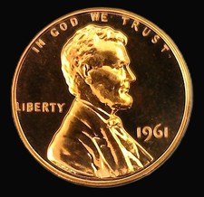 1961 1C RD (Proof) Lincoln Cent