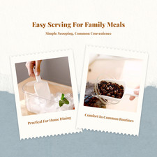 Plastic Ice Ladle Kitchen Utility, Alabaster