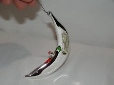 De Carlini Moon Christmas Ornament Vintage Blown Glass  [sa362]