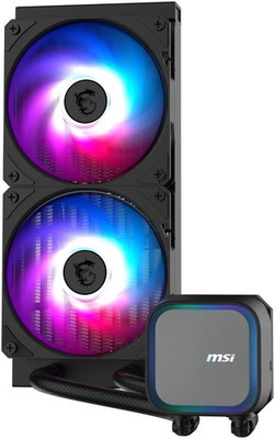 MSI MAG CORELIQUID A13 240 BLACK AIO RGB LIQUI COOLING 240MM RAD DUAL 120MM FANS