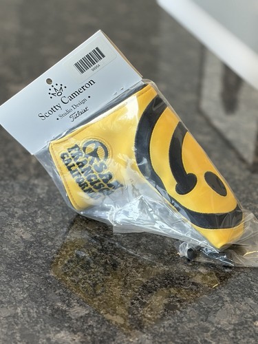 2012 Scotty Cameron Headcover US Open Smiley Face Yellow NIB