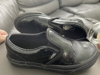 Vans Size 13 Girls Painted Leather With Glitter UK