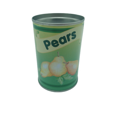 Play Food Real Life Size Can Of Pears Tin New