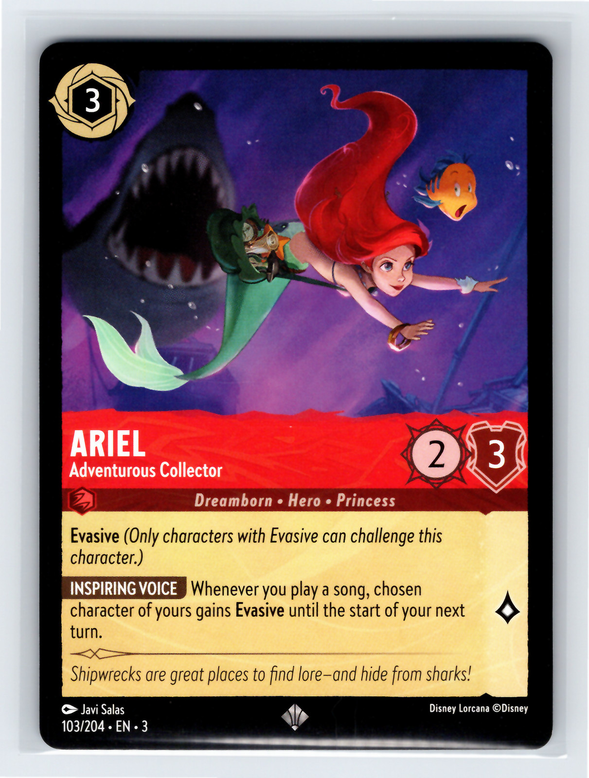 Ariel - Adventurous Collector | Disney Lorcana Into the Inklands | 103/204 | NM
