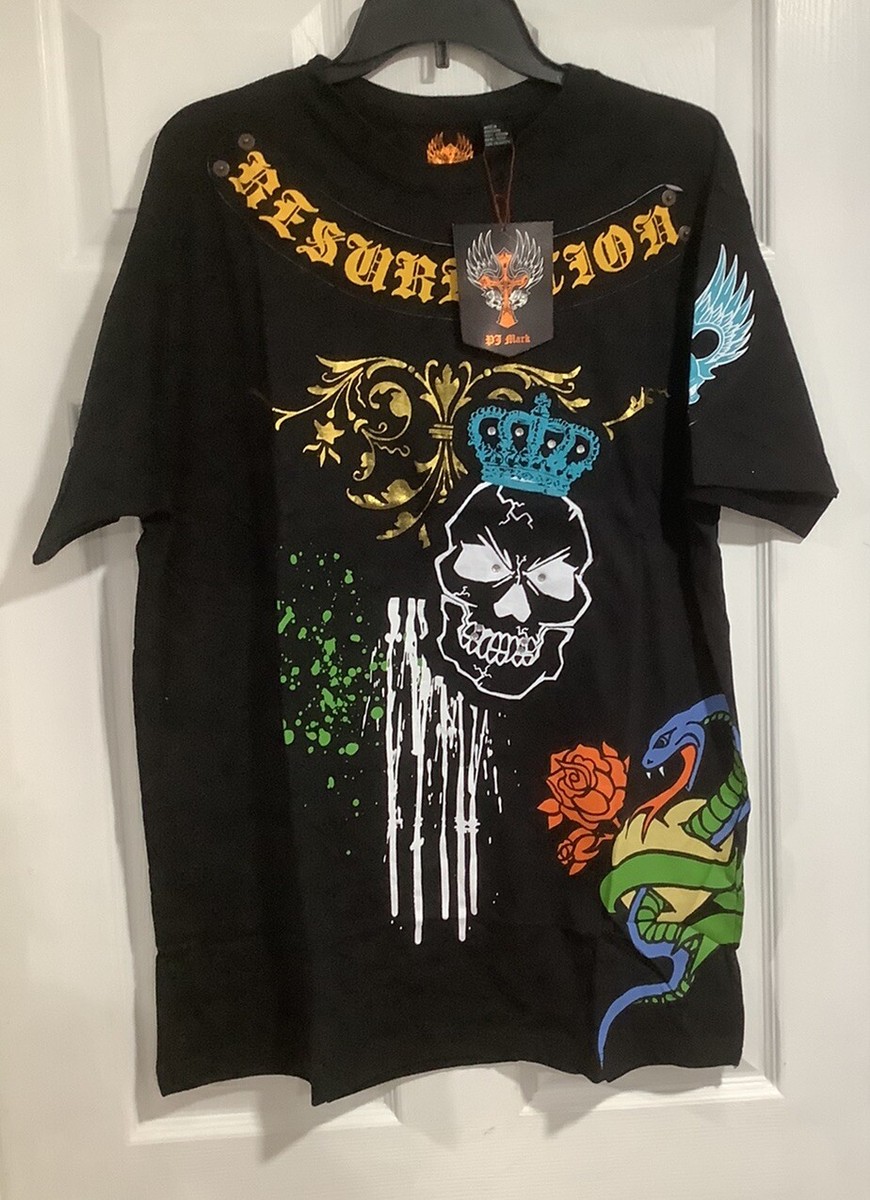 PJ Mark Mens 2XL Short Sleeve Skull Graphic T Shirt