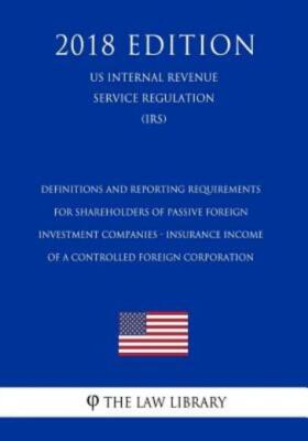 Definitions And Reporting Requirements For Shareholders Of Passive Foreign ...