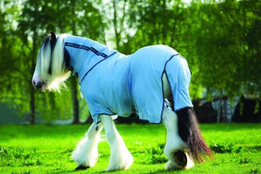 Tapis De Mouche Horseware Ireland Amigo Bug, Bleu, Taille 66, Avec Cou