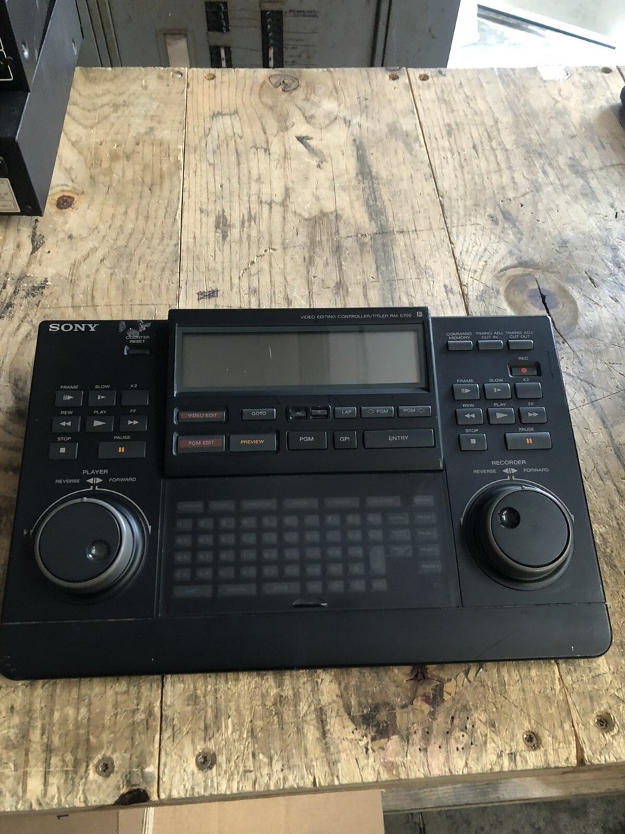 Sony RM-E700 Video Editor/Controller/Titler | eBay