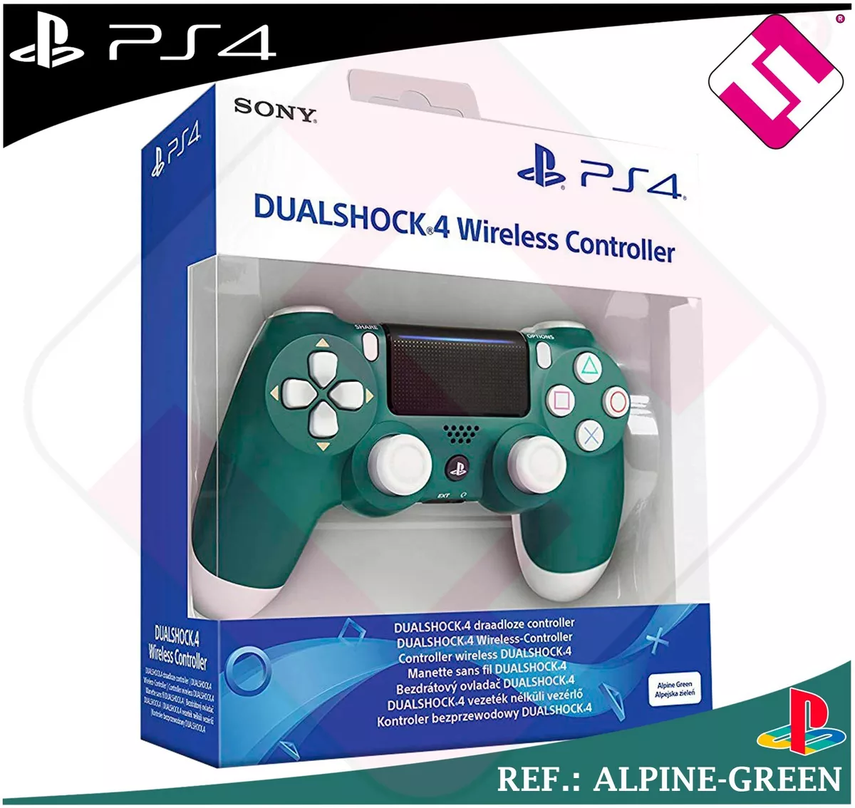 MANDO PS4 DUALSHOCK ALPINE PLAYSTATION 4 SONY VERDE 100 ORIGINAL