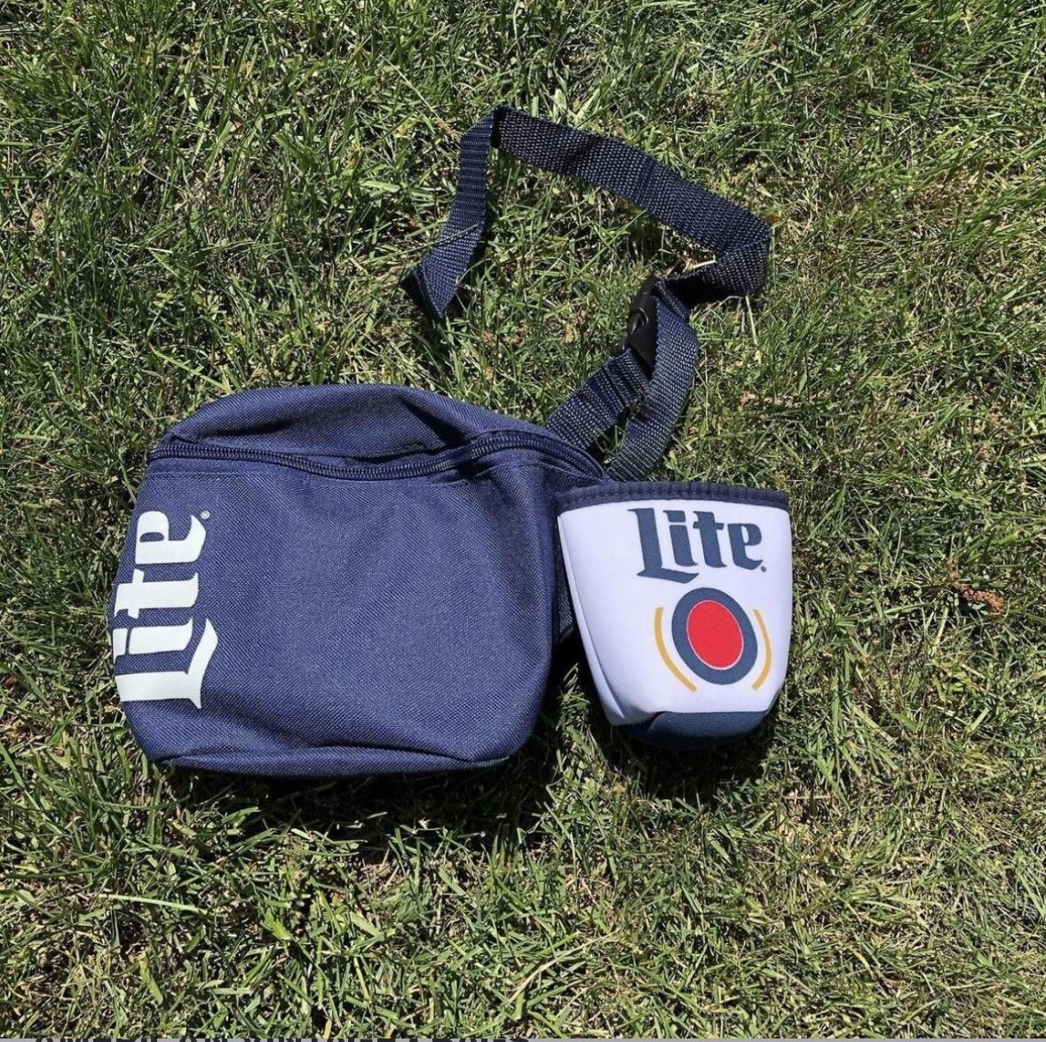 Miller Lite Fanny Pack Bag With Koozie eBay
