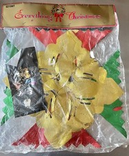 Foil Ceiling Hanging Christmas Ornament Hanging Decor 3-d Swirling Vintage NIP