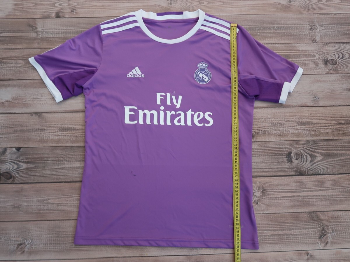 adidas Real Madrid Sergio Ramos シャツ XL 紫 ✓Adidas Soccer Jersey Real Madrid Sergio Ramos #4 football shirt